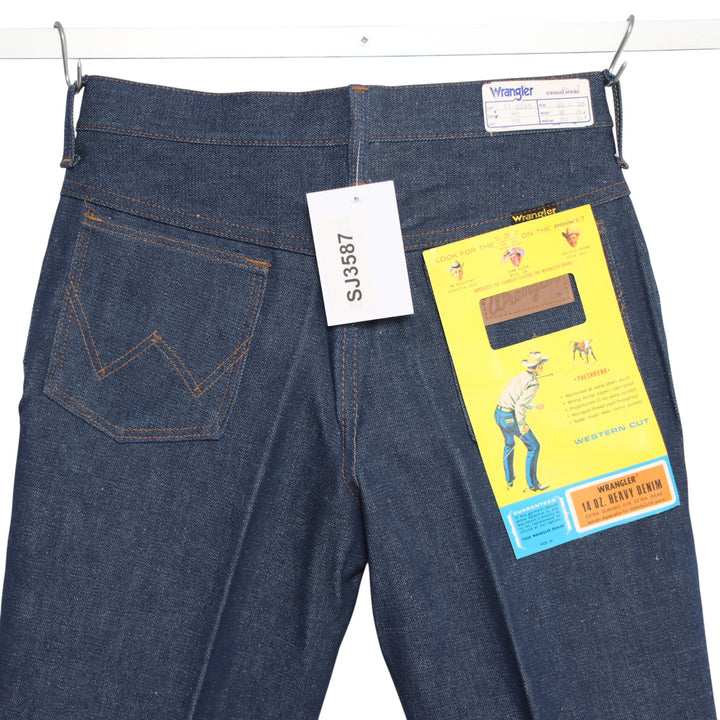 Wrangler western bootcut W30 L35 jeans vintage 70' in denim da donna deadstock w/tags