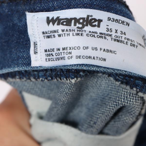 Wrangler jeans vintage denim W35 L34 uomo