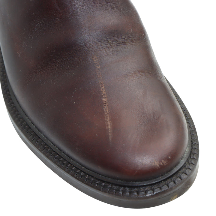XVS Stivale Marrone e Beige in Tessuto e Pelle Numero 39 Donna