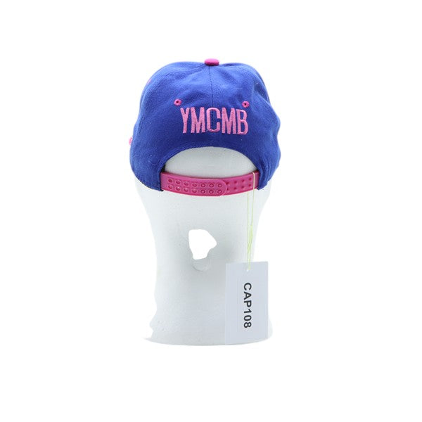 YMCMB cappello blu e fucsia unisex