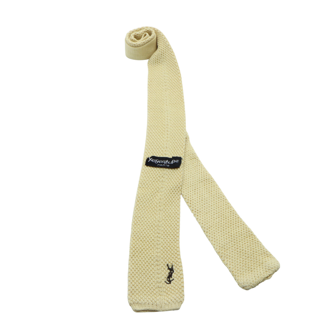 Yves Saint Laurent Cravatta Gialla Uomo