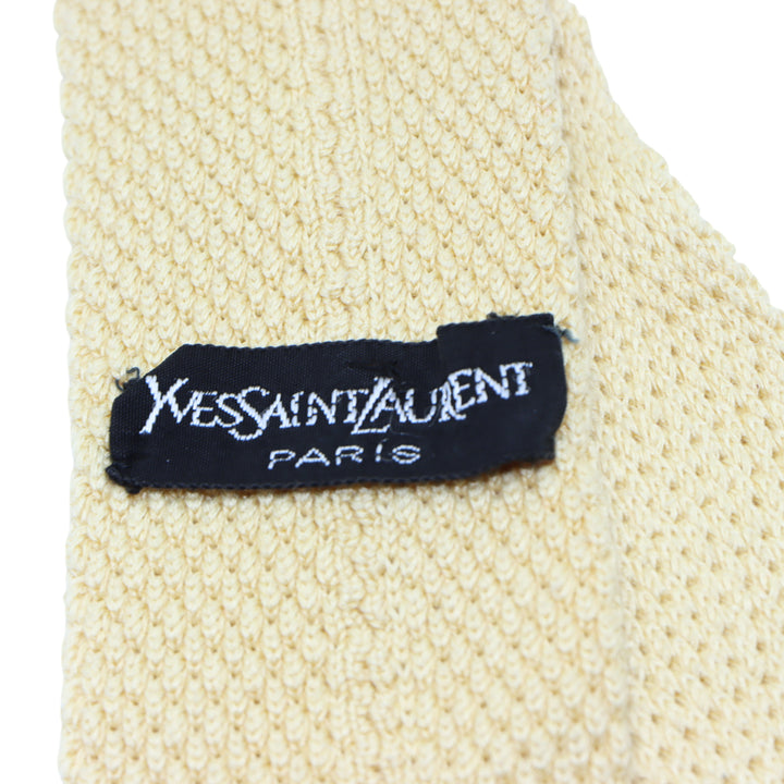 Yves Saint Laurent Cravatta Gialla Uomo