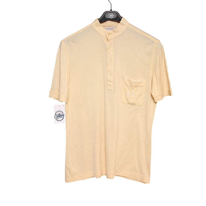 Yves Saint Laurent Polo Vintage Gialla Taglia 50 Uomo
