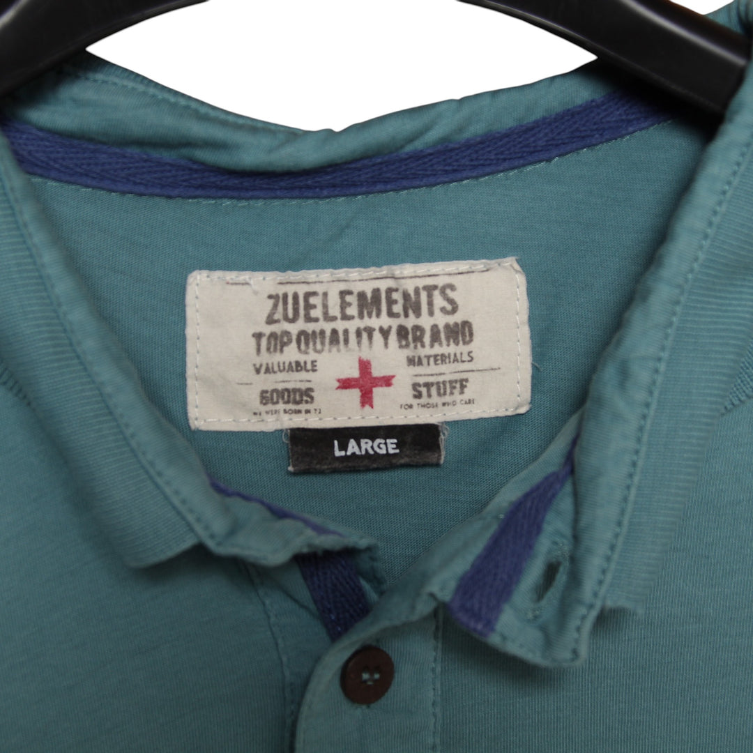 Zu Elements Polo Azzurra Taglia L Uomo