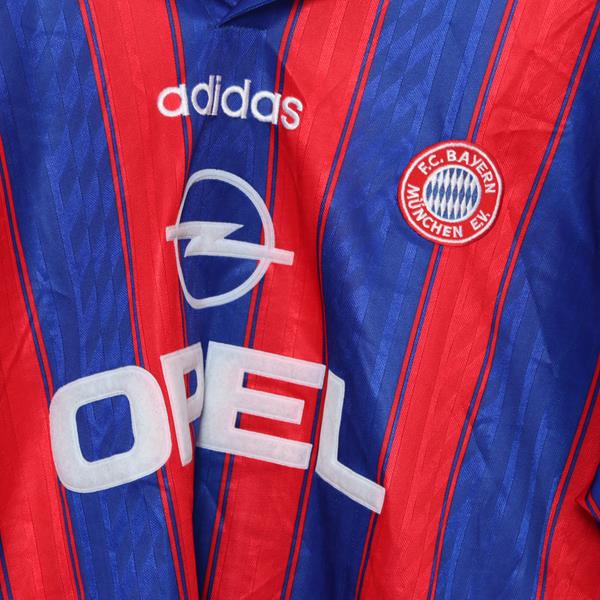 Adidas Bayern Monaco Maglia da Calcio Vintage Blu e Rossa Taglia L Uomo