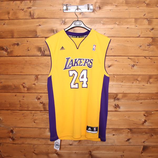 Adidas Los Angeles Lakers Bryant Maglia da Basket Gialla Taglia M Uomo