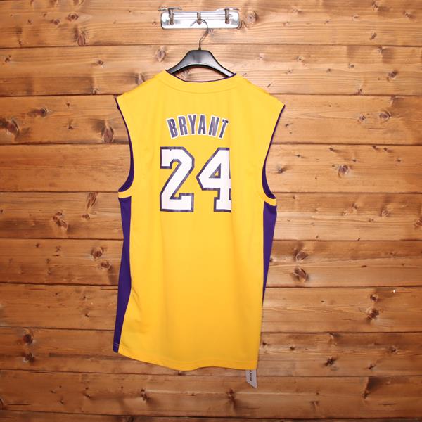 Adidas Los Angeles Lakers Bryant Maglia da Basket Gialla Taglia M Uomo