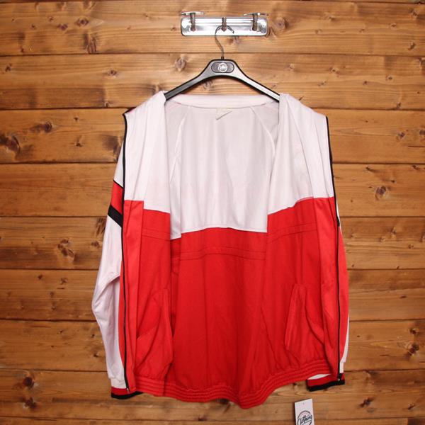 Adidas Milan Track Top Vintage 90' Bianco e Rosso Taglia XL Uomo