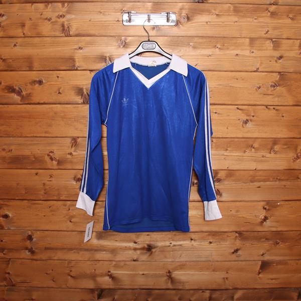 Adidas Schalke 04 Maglia da Calcio Vintage Blu Taglia M Uomo Made in W. Germany