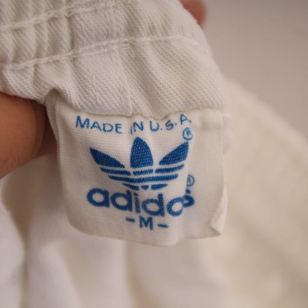 Adidas Short Vintage Bianco Taglia M Donna Made in USA