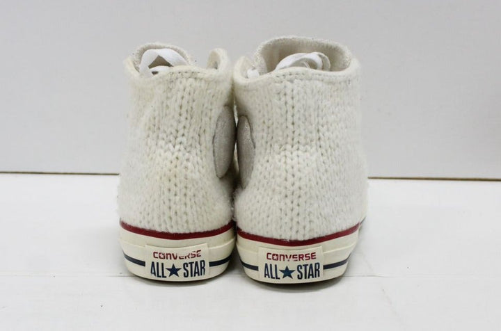 Converse All Star scarpe Bianco Alte Eur 37.5 UK 5 US 7 in Lana uncinetto