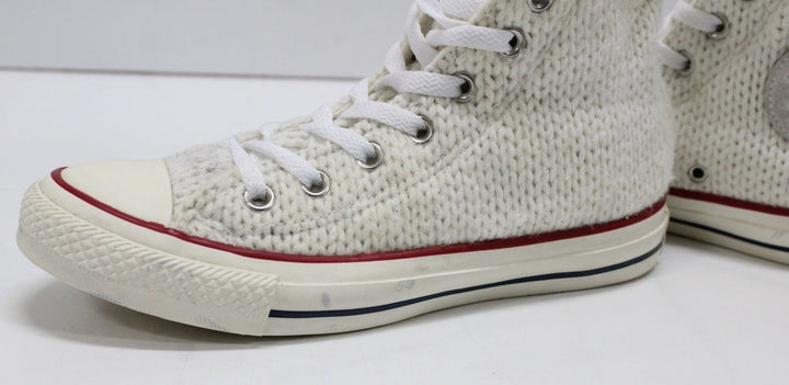 Converse All Star scarpe Bianco Alte Eur 37.5 UK 5 US 7 in Lana uncinetto