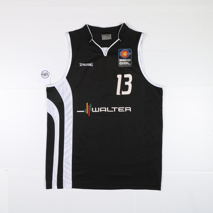 Maglia da Basket Spalding Beko BBL Johnny B 13 Taglia L Nera