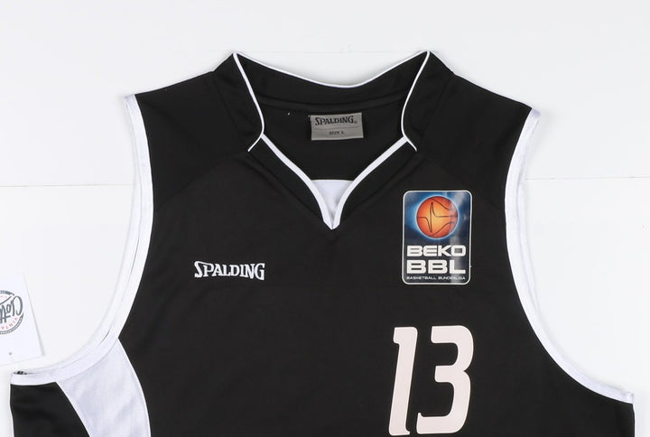 Maglia da Basket Spalding Beko BBL Johnny B 13 Taglia L Nera