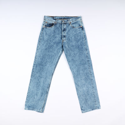 Levi's 501 Tie Dye Taglia W34 L36 Denim Unisex Vita Alta