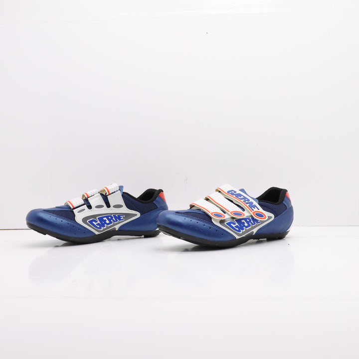 Gaerne Pat Pend Mtb Strappo Scarpe da Bicicletta Blu e Bianche Eur 43 Uomo