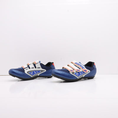 Gaerne Pat Pend Mtb Strappo Scarpe da Bicicletta Blu e Bianche Eur 43 Uomo