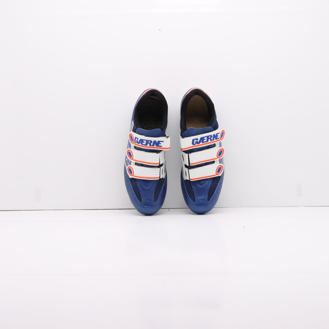 Gaerne Pat Pend Mtb Strappo Scarpe da Bicicletta Blu e Bianche Eur 43 Uomo