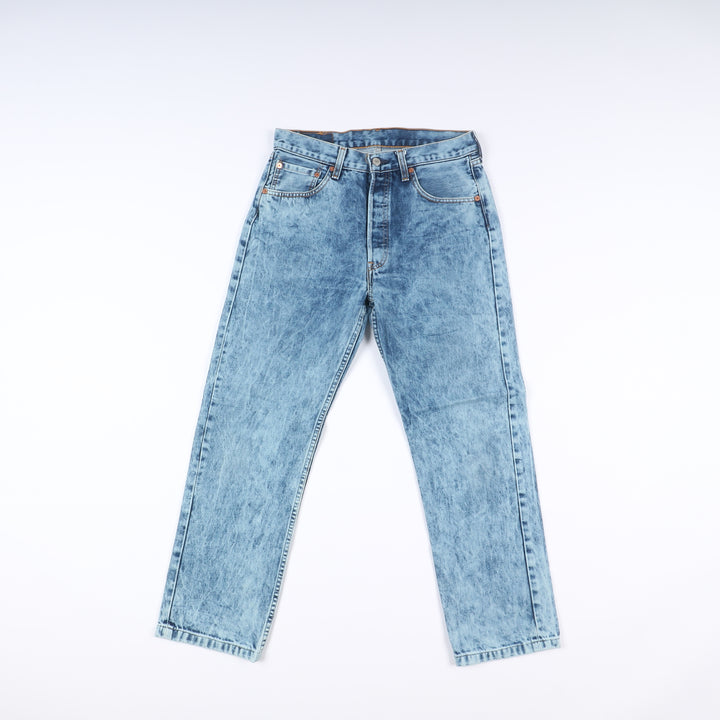 Levi's 501 Tie Dye Taglia W33 L36 Denim Unisex Vita Alta