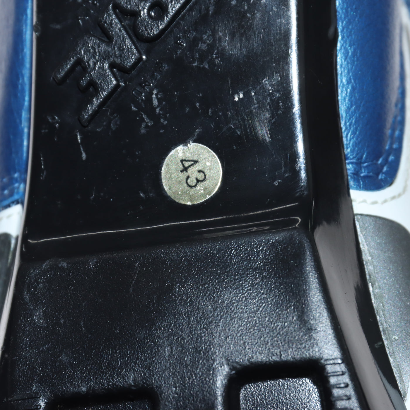 Gaerne Pat Pend Mtb Strappo Scarpe da Bicicletta Blu e Bianche Eur 43 Uomo
