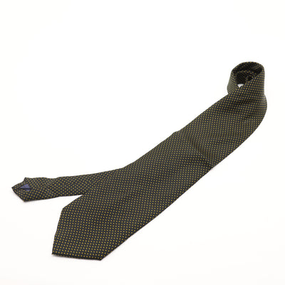 Giorgio Armani Cravatta Uomo Vintage Nero 100% Seta