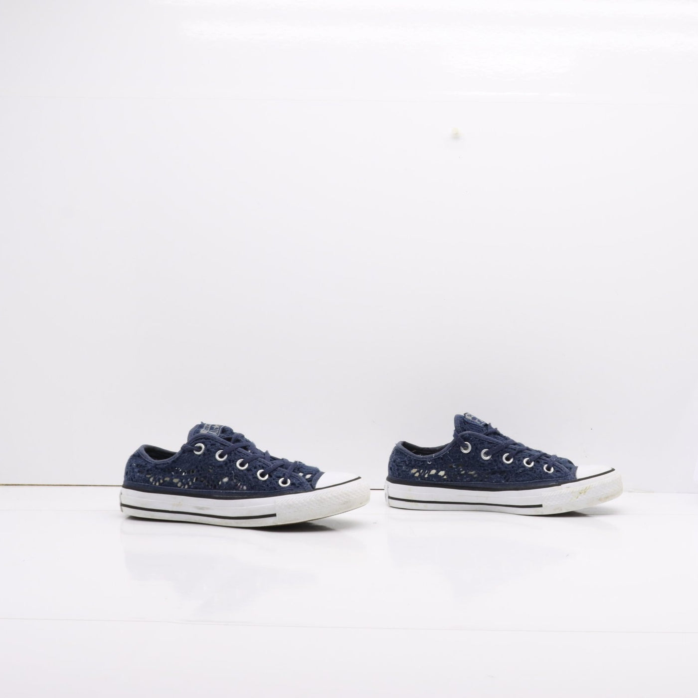 Converse All Star Basse Blu Uncinetto Eur 36 Donna