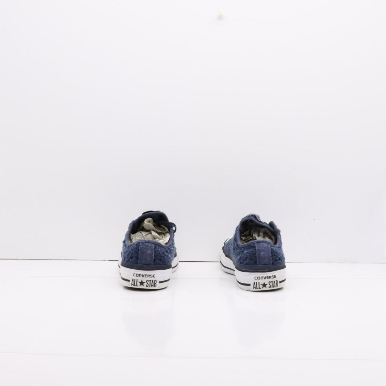 Converse All Star Basse Blu Uncinetto Eur 36 Donna