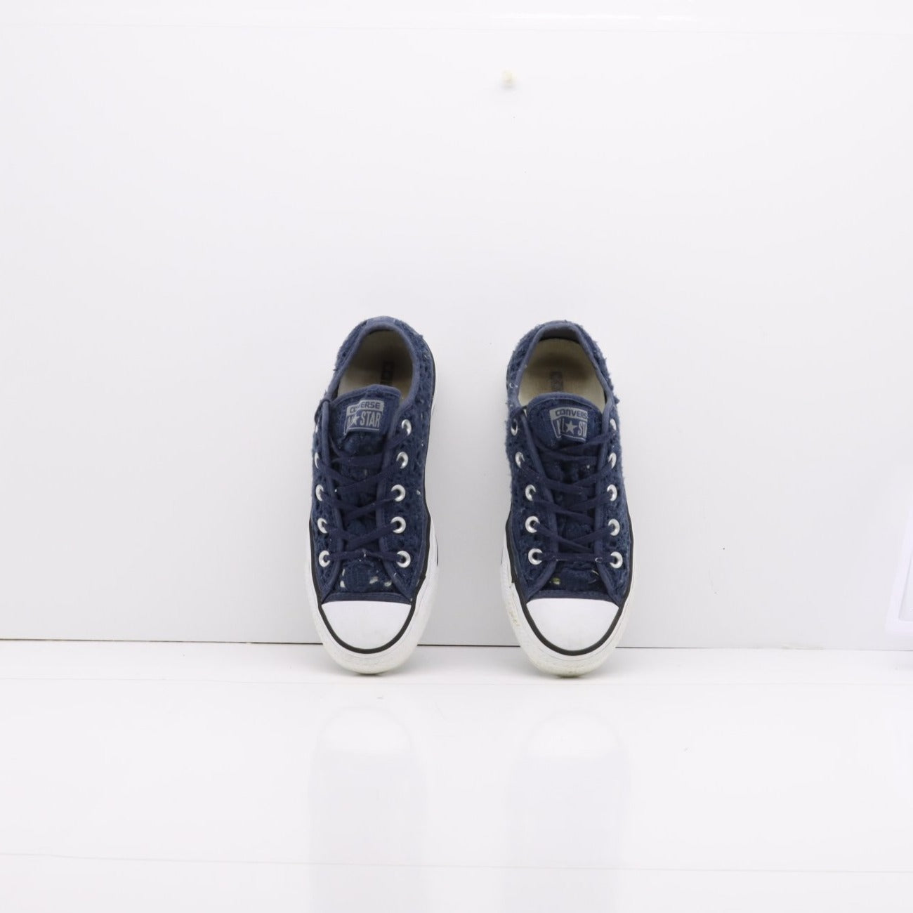 Converse All Star Basse Blu Uncinetto Eur 36 Donna