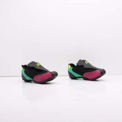 Diamant Turbo Air Mtb Strappo Lacci Scarpe da Bicicletta Nere Rosa e Verdi Eur 36 Donna