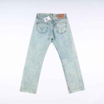 Levi's 501 Tie Dye Taglia W33 L34 Denim Unisex Vita Alta