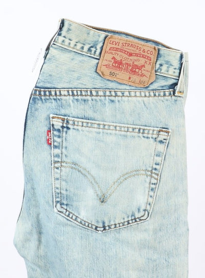 Levi's 501 Tie Dye Taglia W33 L34 Denim Unisex Vita Alta