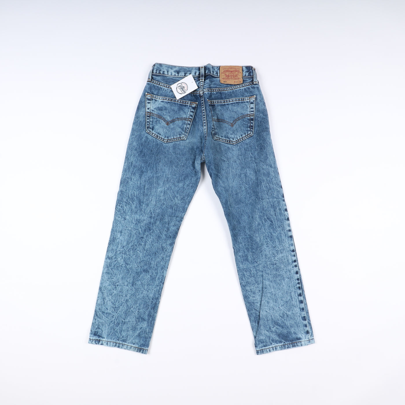 Levi's 501 Tie Dye Taglia W31 L34 Denim Unisex Vita Alta