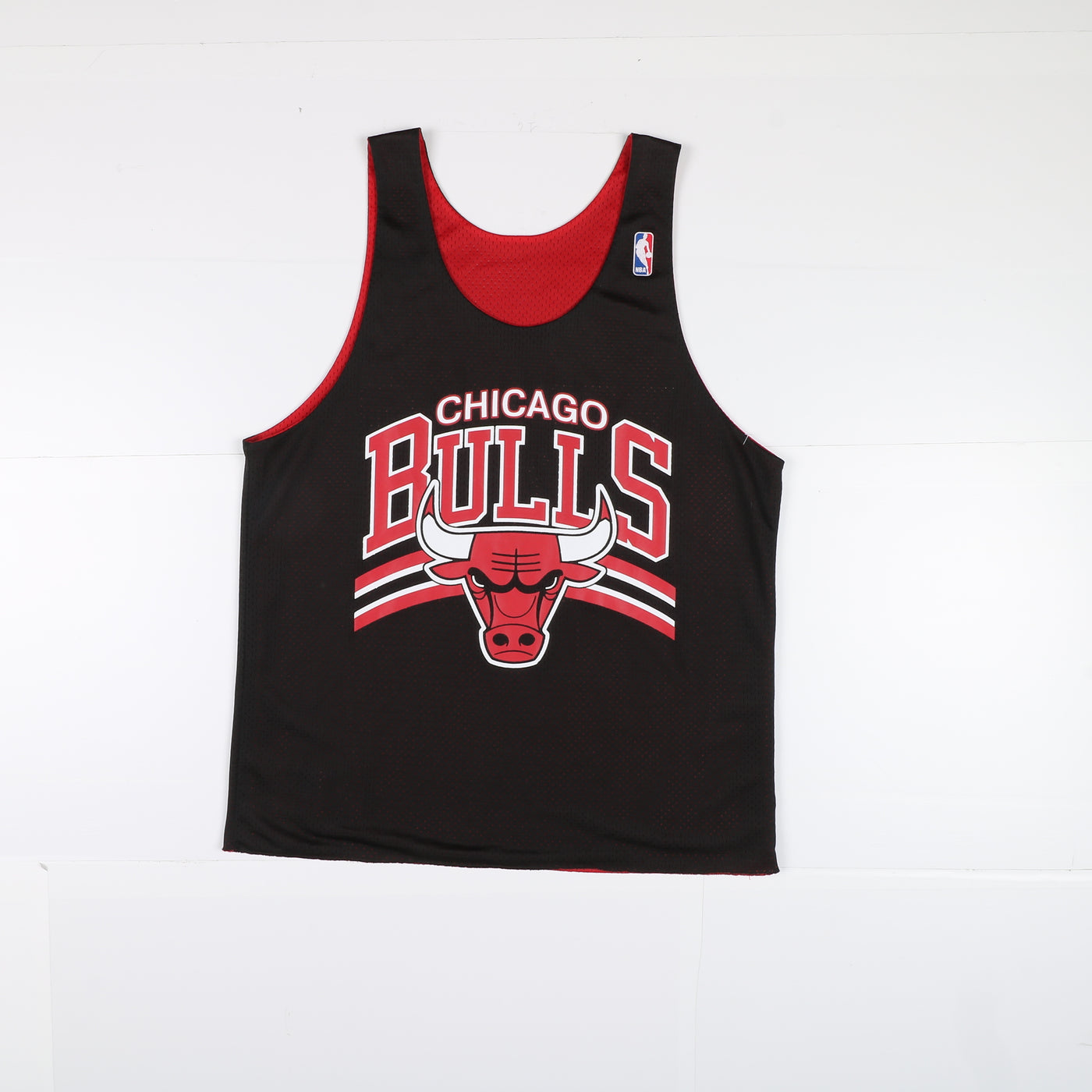 Maglia da Basket NBA Chicago Bulls Double Face Taglia L Rosso e Nero