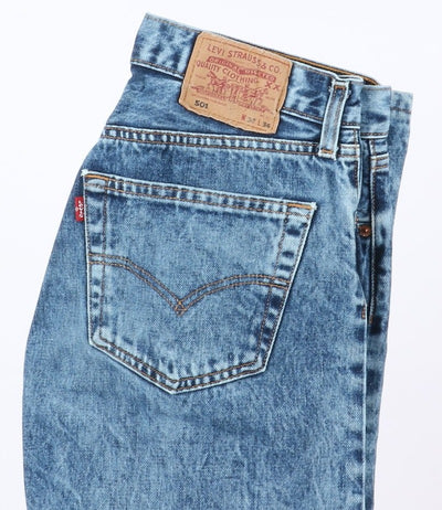 Levi's 501 Tie Dye Taglia W31 L34 Denim Unisex Vita Alta