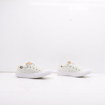 Converse All Star Basse Bianche Spina di Pesce Eur 36.5 Donna