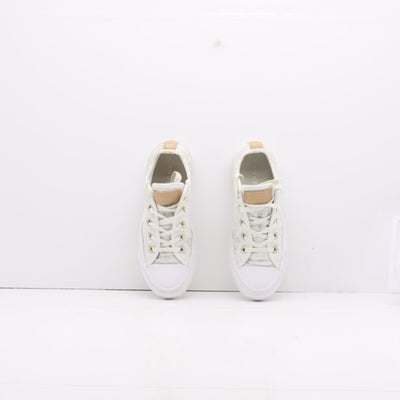Converse All Star Basse Bianche Spina di Pesce Eur 36.5 Donna