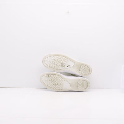 Converse All Star Basse Bianche Spina di Pesce Eur 36.5 Donna