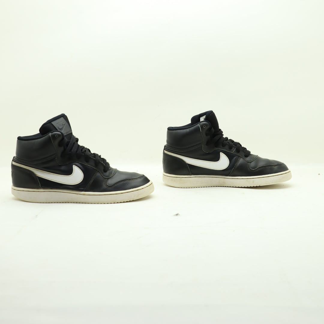 Scarpe Nike Ebernon Mid Pelle Eur 41 Nero Unisex