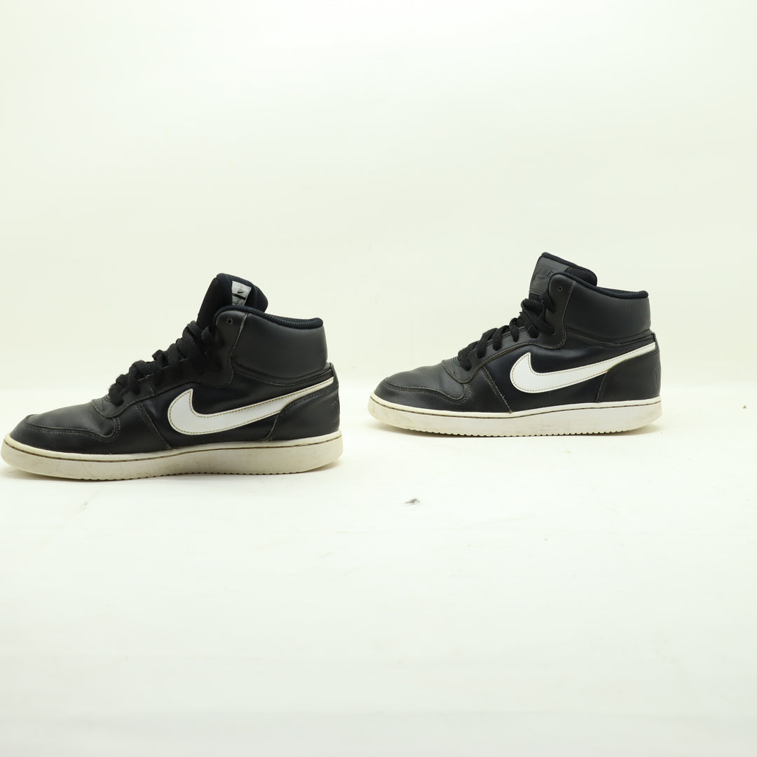 Scarpe Nike Ebernon Mid Pelle Eur 41 Nero Unisex