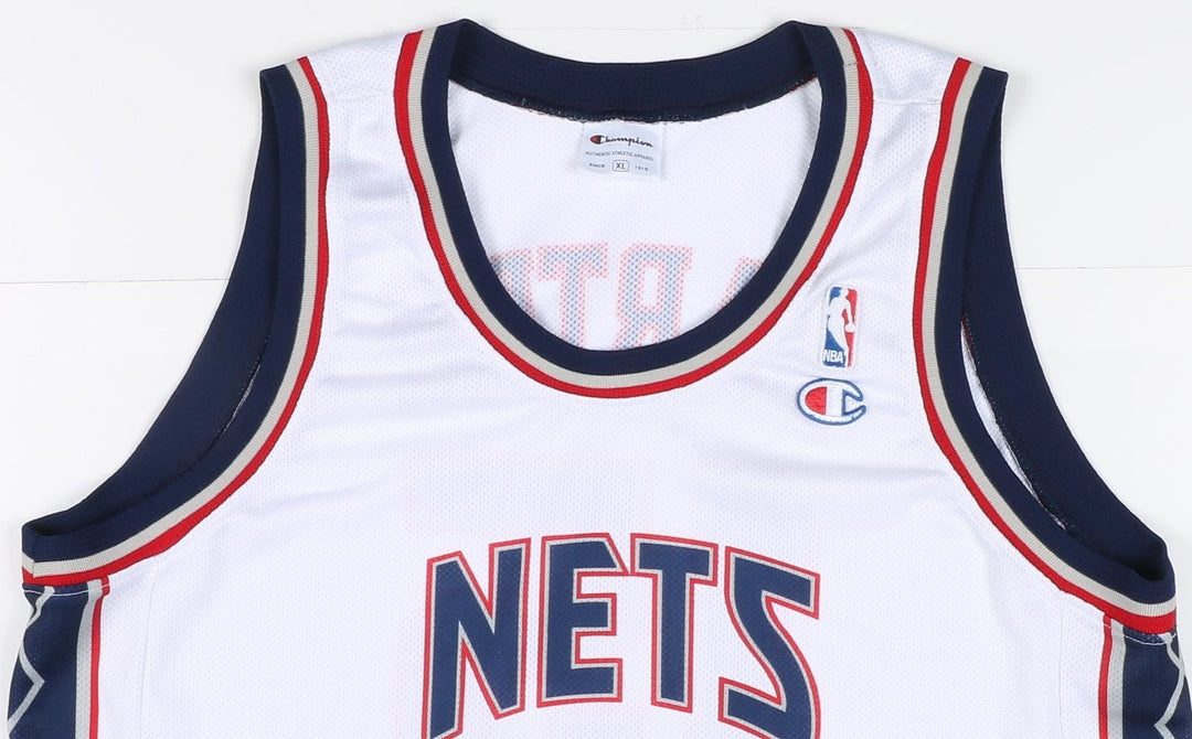 Maglia da Basket NBA Champion New Jersey Nets Carter 15 Taglia XL Bianca