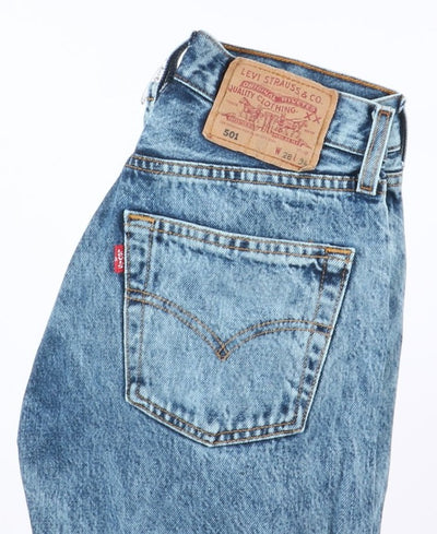 Levi's 501 Tie Dye Taglia W28 L34 Denim Unisex Vita Alta