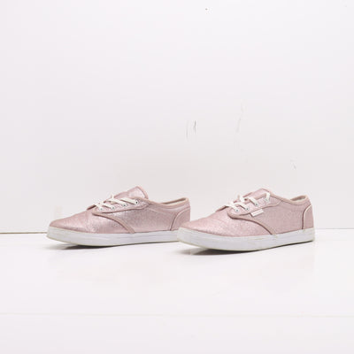Vans Atwood Missy Basse Rosa con Brillantini Eur 35 Bambina