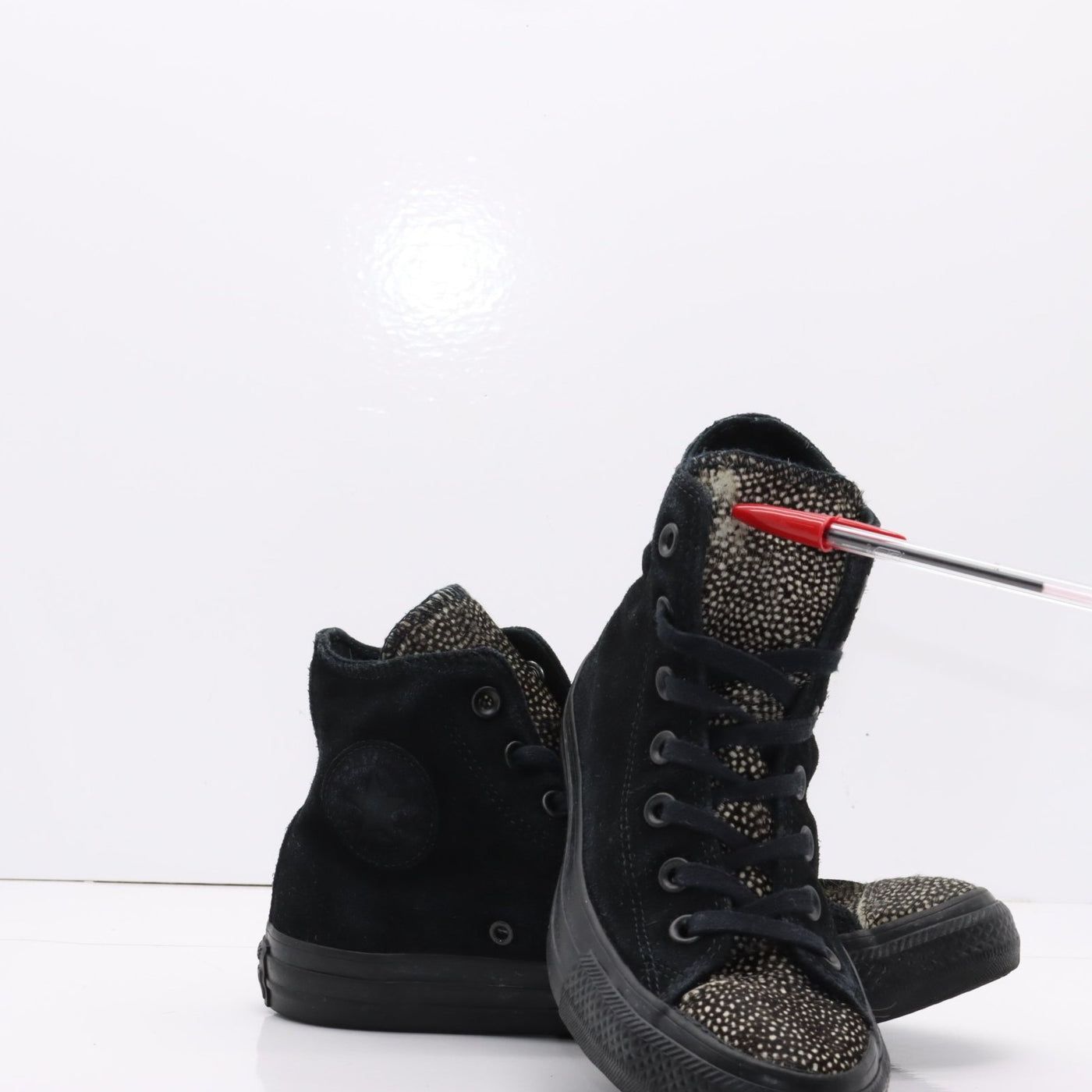 Converse All Star Alte Nero Cavallino Eur 38 Unisex