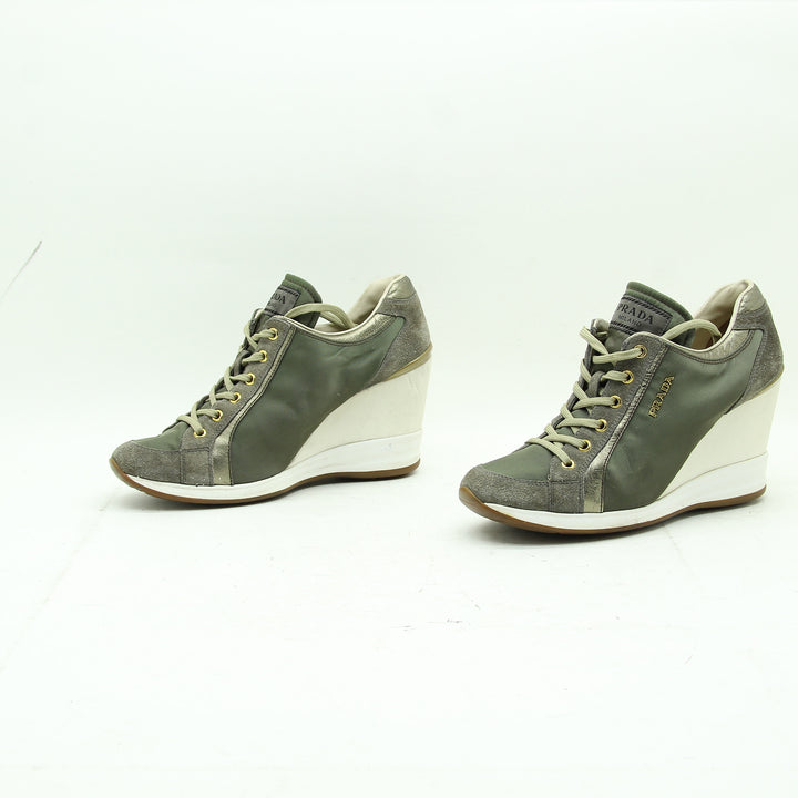 Prada Scarpa Verde Numero 37 Donna