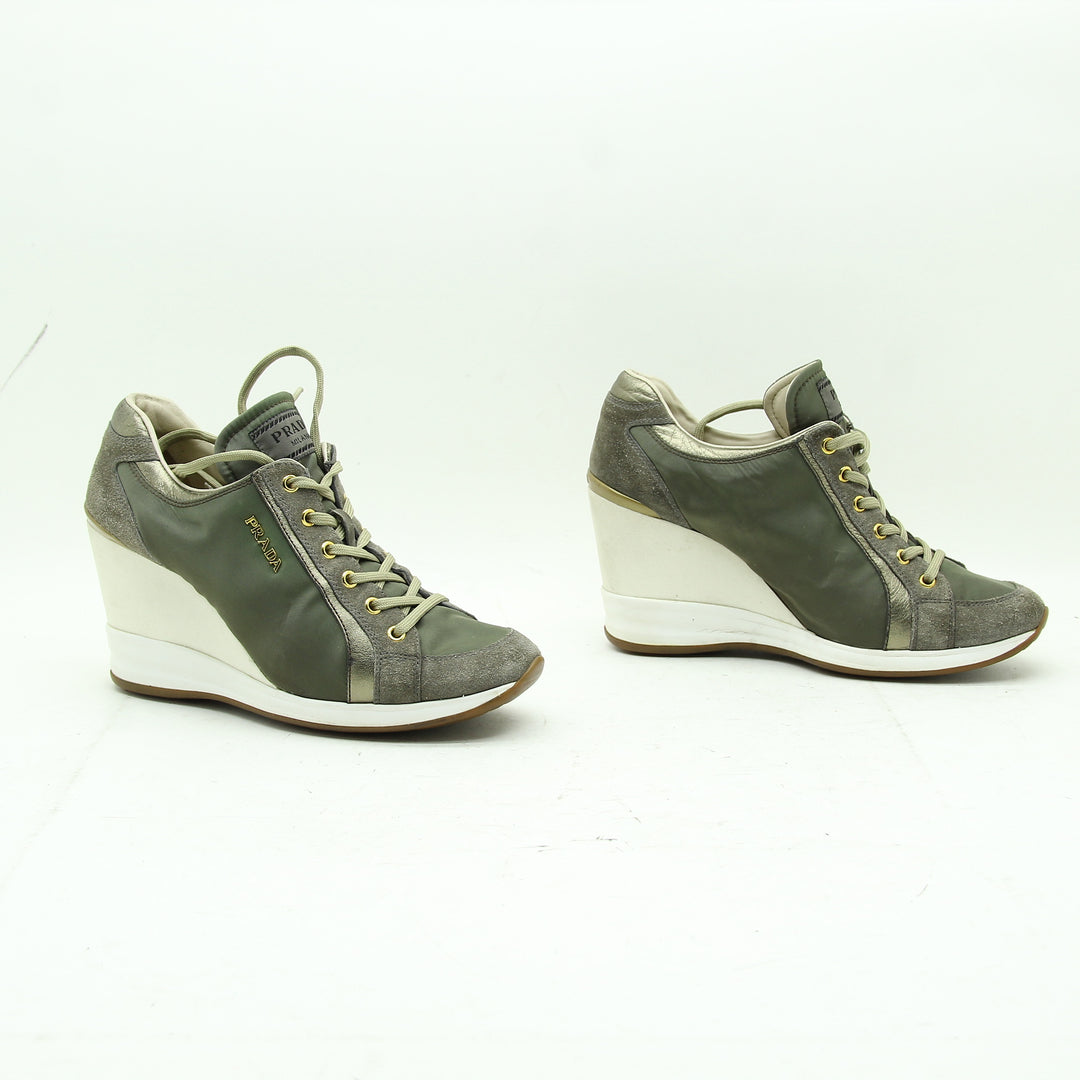 Prada Scarpa Verde Numero 37 Donna