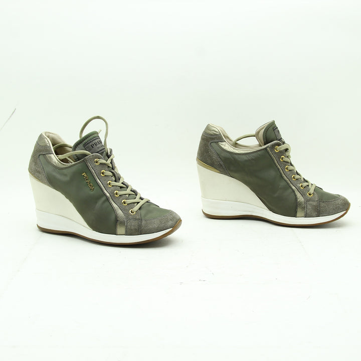 Prada Scarpa Verde Numero 37 Donna