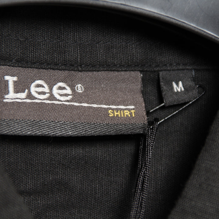 Lee Top Slim Fit Camicia Vintage Nera Taglia M Uomo Dead Stock w/Tags