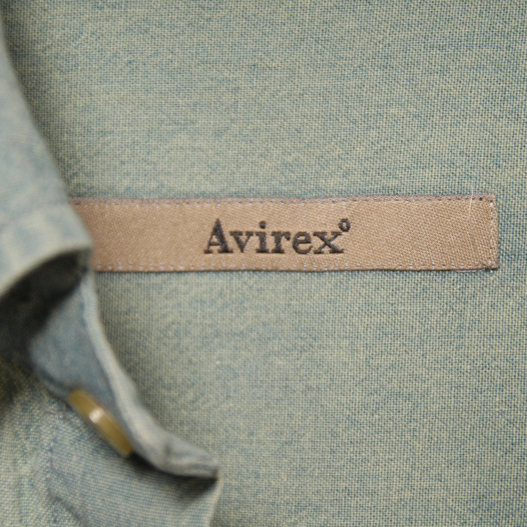 Avirex Camicia Vintage Denim Sabbia Taglia L Unisex
