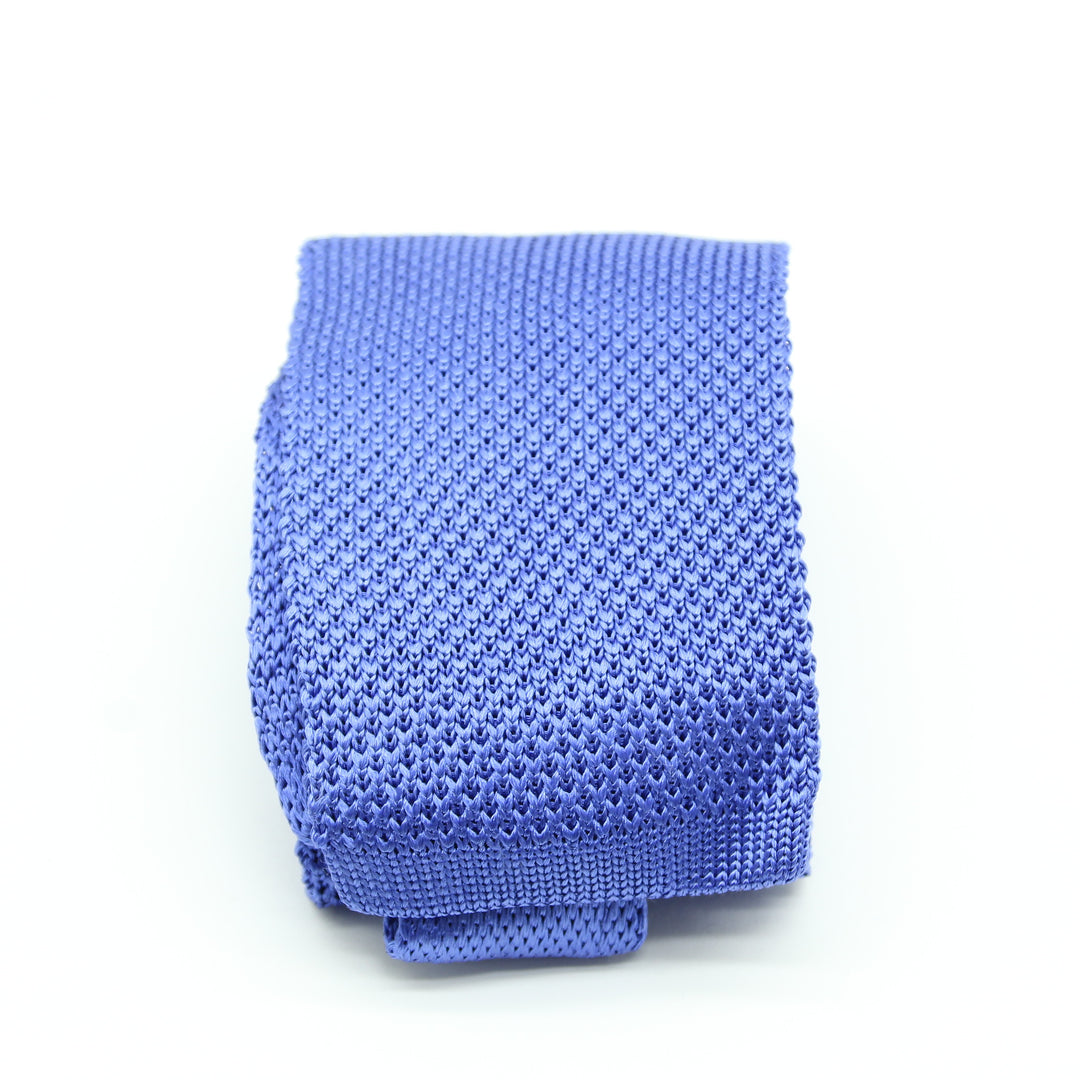 T.M. Lewin Cravatta Vintage Azzurra in Seta Uomo