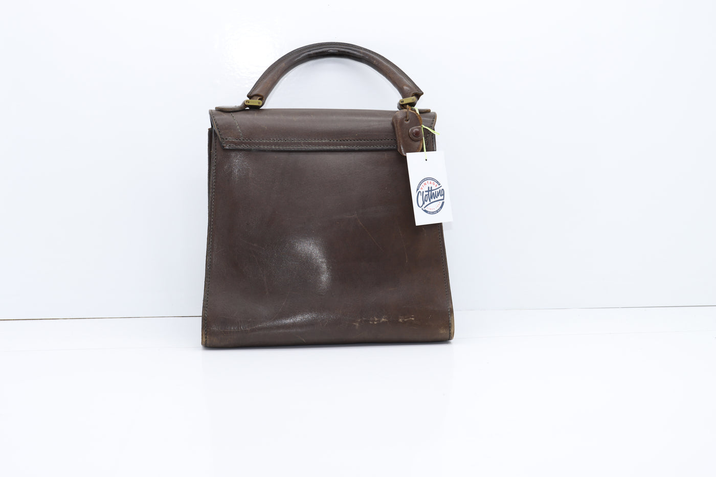 Homa Borsa Donna Usato Marrone Vintage in Pelle